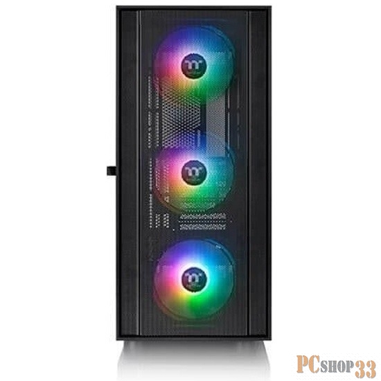 Корпус Thermaltake H570 TG ARGB/Black CA-1T9-00M1WN-01 /Win/SPCC/Tempered Glass*1/Mesh Front Panel/120mm ARGB Lite Fan*3/Brown Box