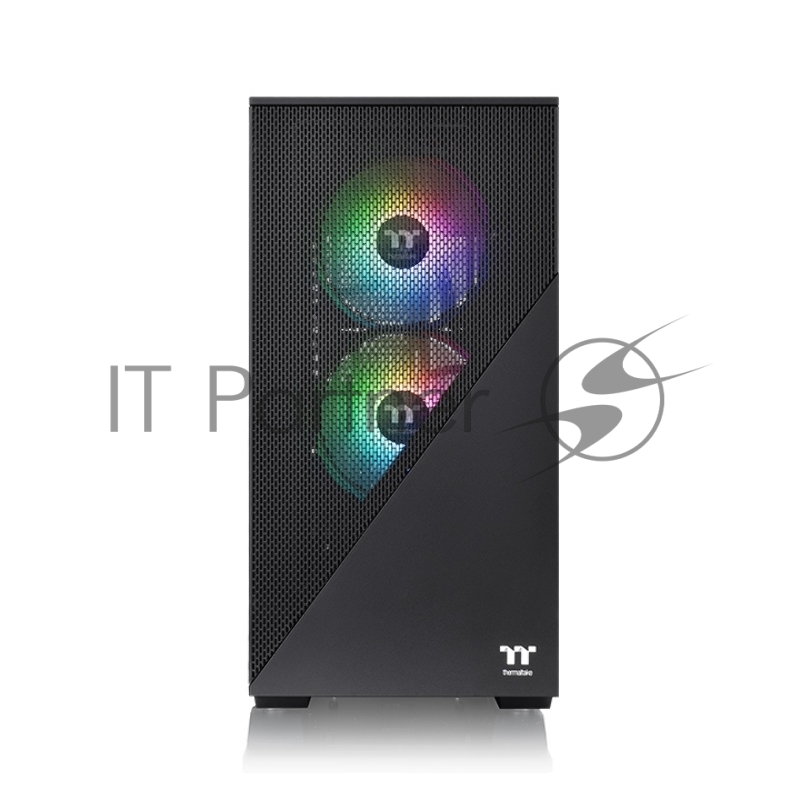 Корпус Thermaltake Divider 170 TG ARGB/Black CA-1S4-00S1WN-00 /Win/SPCC/Tempered Glass*1/120mm ARGB PWM Fan*2
