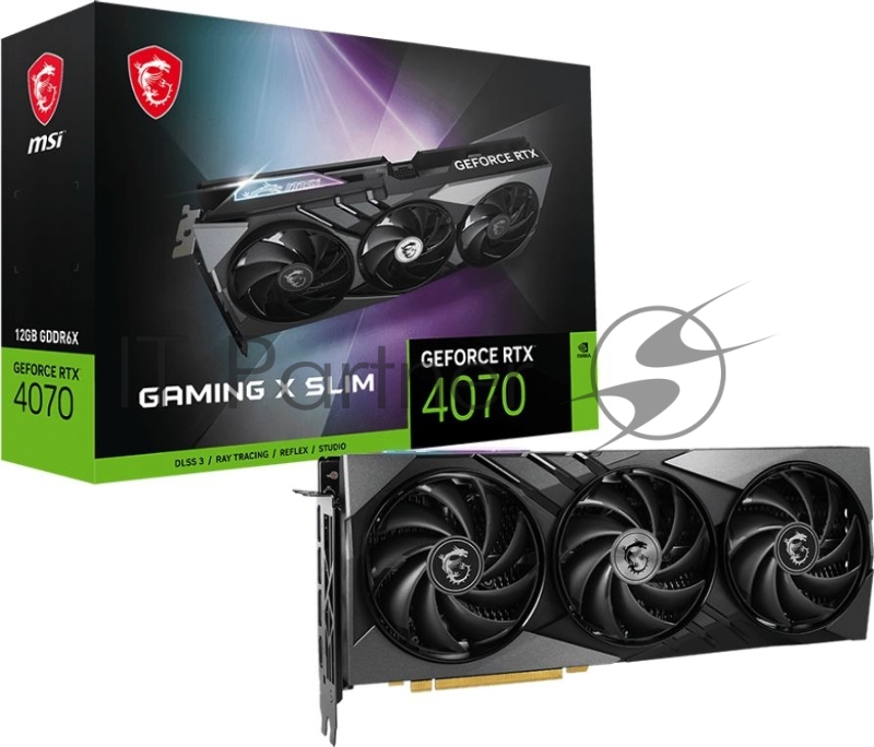 Видеокарта MSI RTX4070 GAMING X SLIM 12G PCI-E 4.0 12288Mb 192 GDDR6X 2610/21000 HDMIx1 DPx3 HDCP Ret