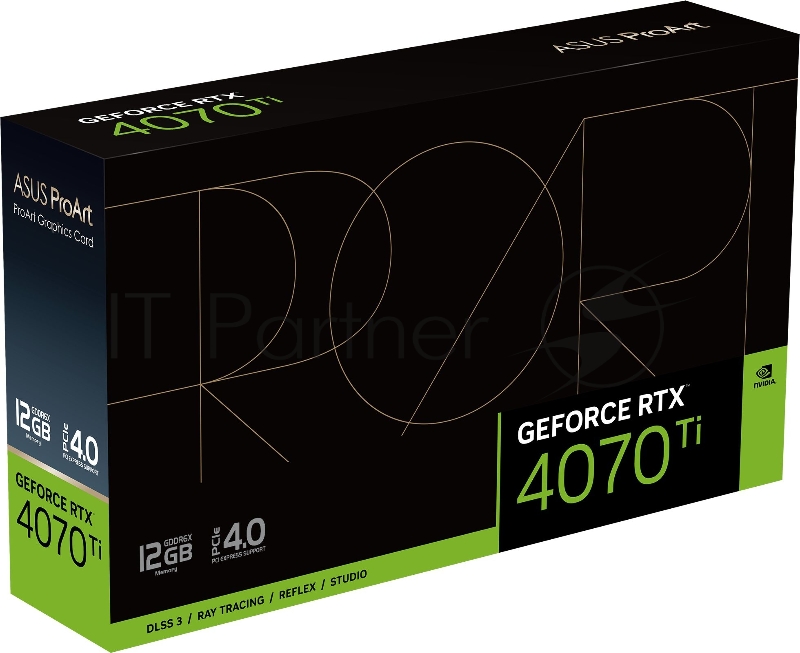 Видеокарта ASUS PROART-RTX4070TI-12G PCI-E 4.0 12ГБ GDDR6X, 192 бит, 3*DP, HDMI