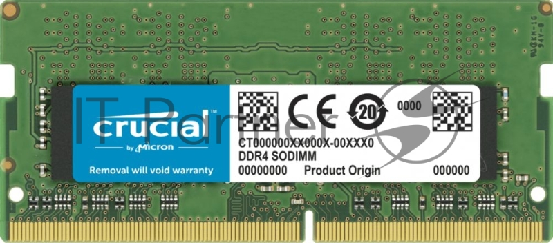 Оперативная память OEM 32GB Crucial DDR4 3200 SO DIMM CT32G4SFD832A Non-ECC, CL22, 1.2V, DRx8, RTL, (822499) {100}