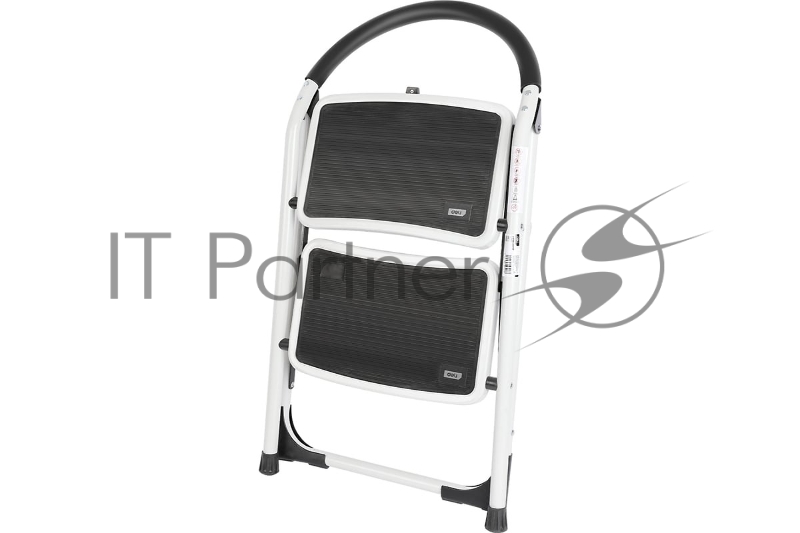 Стремянка стальная двухступенчатая Deli DL509012 макс.высота 460мм, до 150кг, ступени 360x270мм