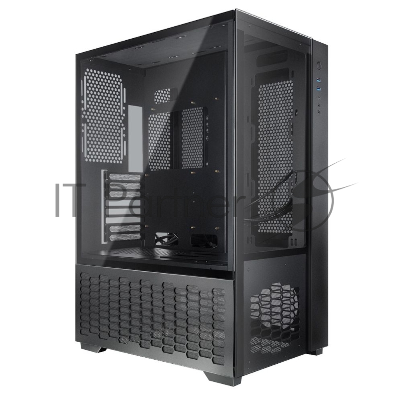 Корпус Raijintek PAEAN PREMIUM 0R20B00208, black, Aluminum, ATX/MICRO ATX/MINI-ITX, USB3.0x2, Type Cx1, HD Audiox1