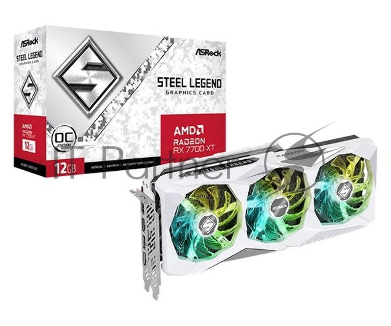 Видеокарта ASRock RX7700XT Steel Legend 12GB OC RTL