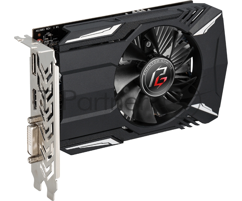 Видеокарта AsRock RX550 4GB Phantom Gaming 128-bit GDDR5 DP HDMI DVI