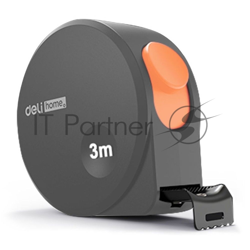 Рулетка Home Series Gray Deli HT8316C 3м х 16мм, эксклюзивный дизайн, корпус - высококачественный софттач пластик