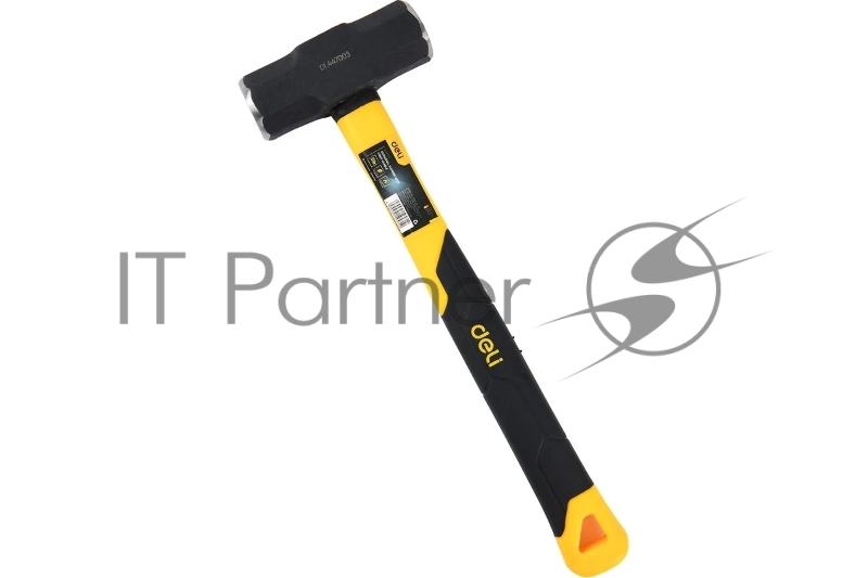 Кувалда Deli DL447003 1,36кг, рукоятка из высокопрочного стекловолокна