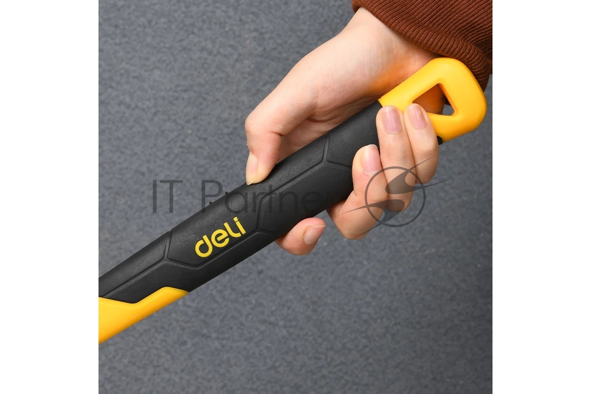 Кувалда Deli DL447004 1,8кг, рукоятка из высокопрочного стекловолокна