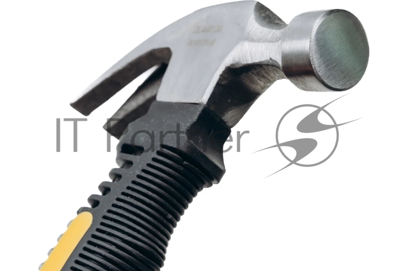 Молоток-гвоздодер укороченный Deli DL441008 250 гр, 160 мм, фиберглассовая рукоять