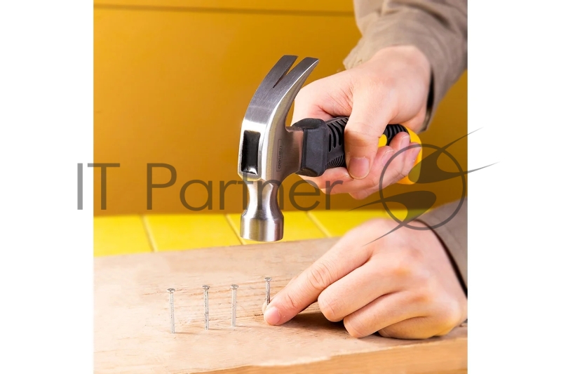 Молоток-гвоздодер укороченный Deli DL441008 250 гр, 160 мм, фиберглассовая рукоять