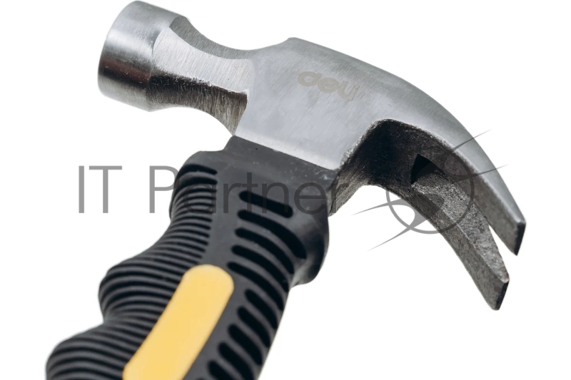 Молоток-гвоздодер укороченный Deli DL441008 250 гр, 160 мм, фиберглассовая рукоять