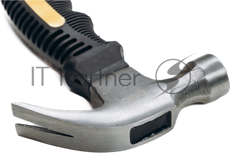 Молоток-гвоздодер укороченный Deli DL441008 250 гр, 160 мм, фиберглассовая рукоять