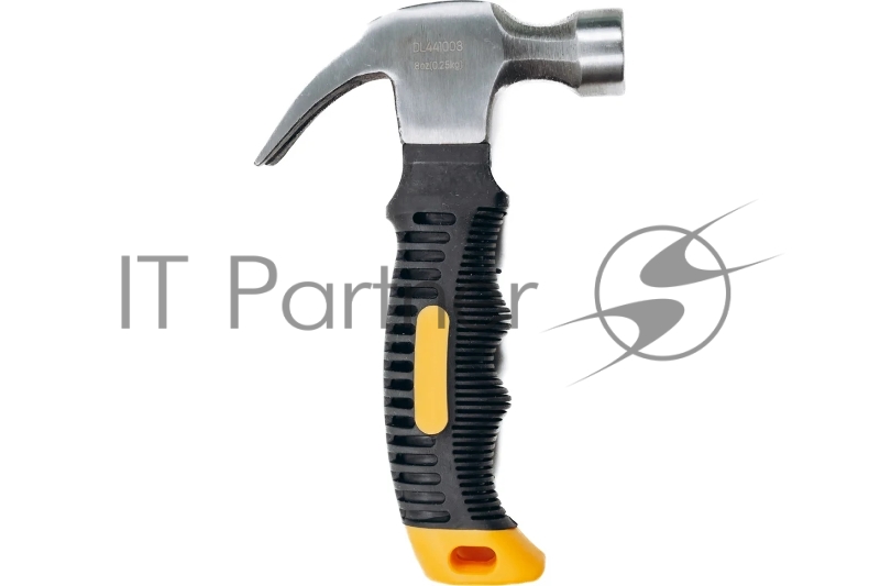 Молоток-гвоздодер укороченный Deli DL441008 250 гр, 160 мм, фиберглассовая рукоять