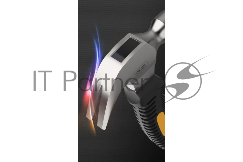 Молоток-гвоздодер укороченный Deli DL441008 250 гр, 160 мм, фиберглассовая рукоять