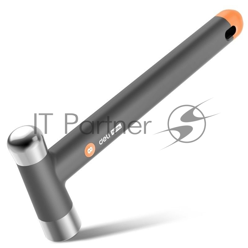 Молоток Home Series Gray Deli HT7008C вес бойка 250гр, эксклюзивный дизайн, рукоятка из высококачественного софттач пластика