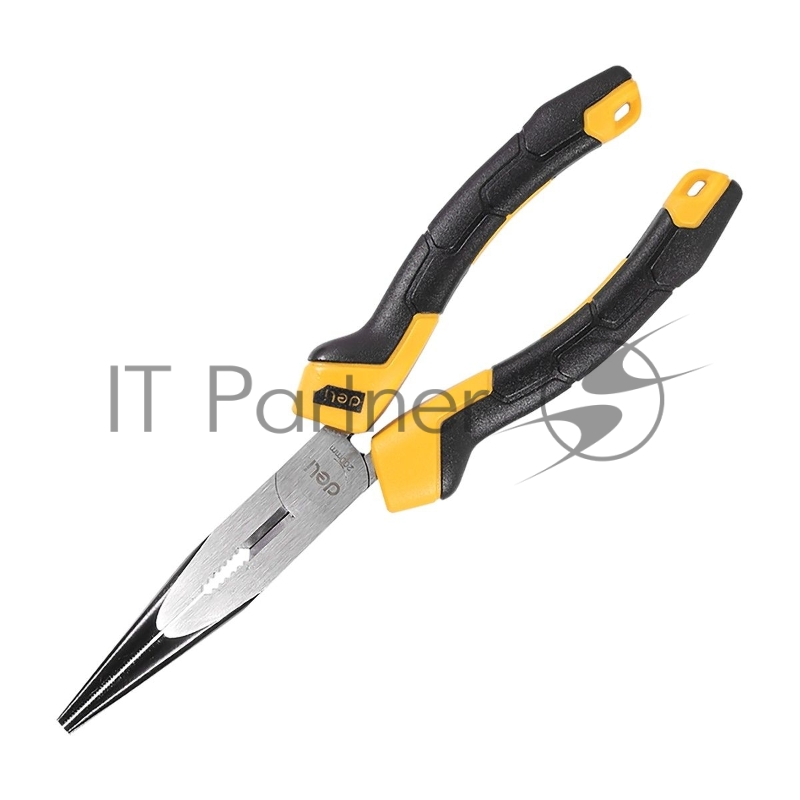 Удлиненные плоскогубцы Deli DL2108Z 200мм, сталь CrV, прорезиненная двухкомпонентная ручка