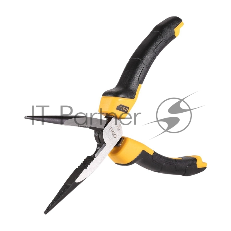 Удлиненные плоскогубцы Deli DL2108Z 200мм, сталь CrV, прорезиненная двухкомпонентная ручка