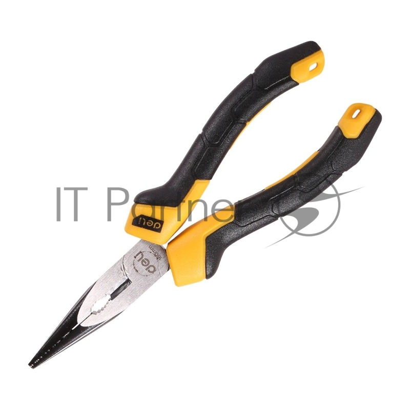 Удлиненные плоскогубцы Deli DL2106Z 160мм, сталь CrV, прорезиненная двухкомпонентная ручка