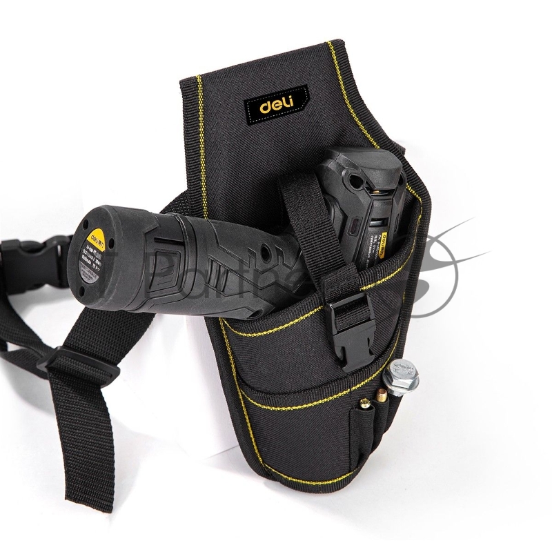 Поясная сумка-кобура монтажника Deli DL430004 260 x 150 мм, 4 кармана, ткань Оксфорд 600D