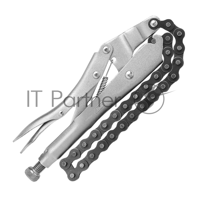 Зажимные клещи цепные с фиксатором Deli DL20018 230мм, длина цепи 450мм, регулировочный винт