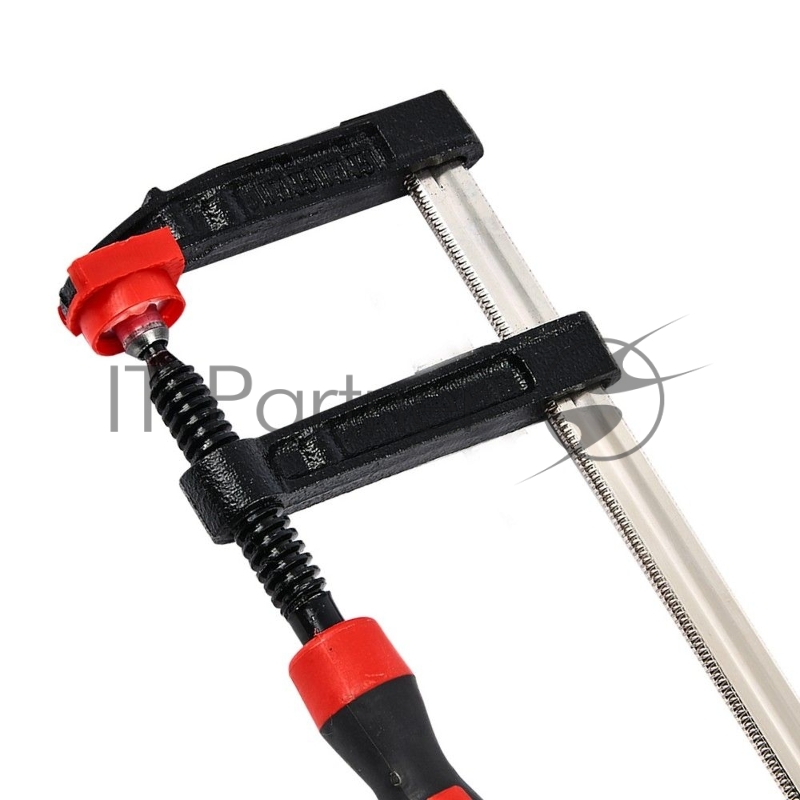 Струбцина F-образная усиленная Deli DL110830Z 300x80 мм, макс. усилие зажима 3000N, резьба 14мм