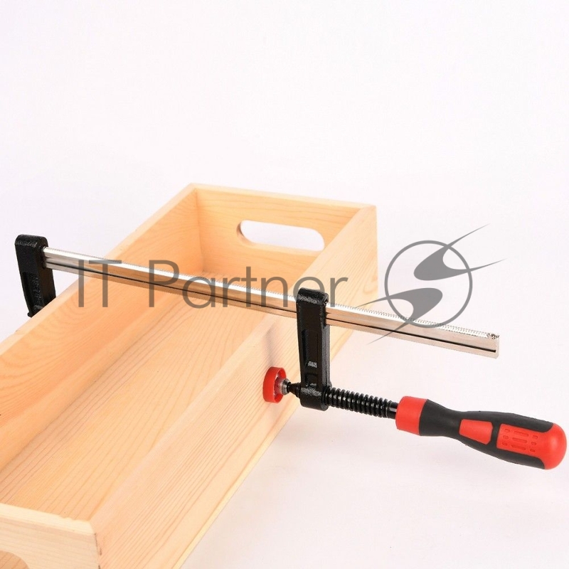 Струбцина F-образная усиленная Deli DL110525Z 250x50 мм, макс. усилие зажима 2000N, резьба 12мм