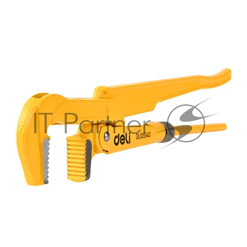 Трубный рычажный ключ №1 с прямыми губками Deli DL105140 315мм, раскрытие губок 0-40мм, сталь Cr-V