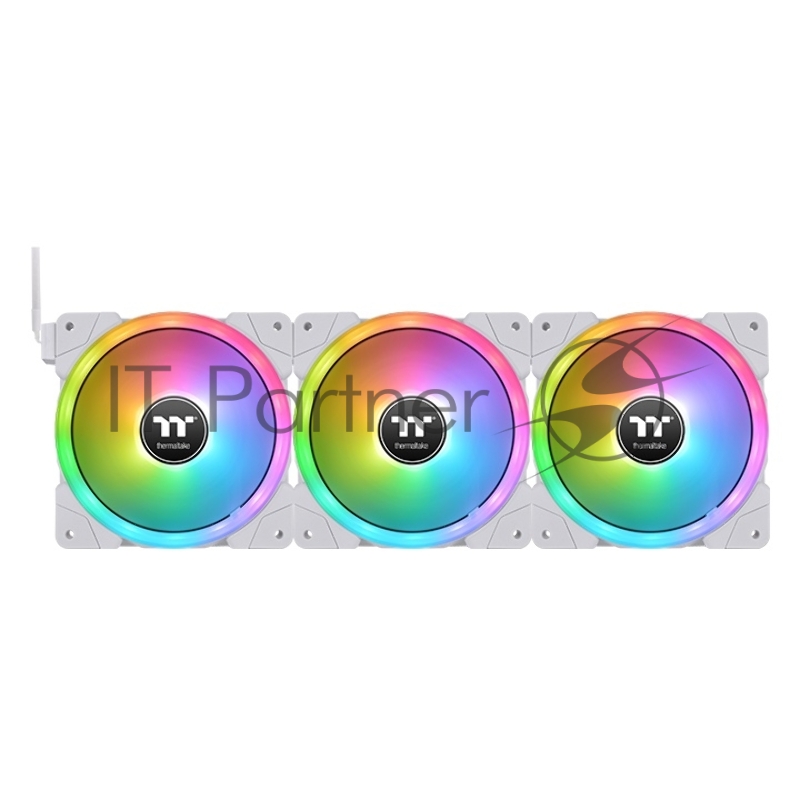 Вентилятор в корпус Thermaltake CL-F162-PL14SW-A SWAFAN EX14 RGB PC Cooling Fan White TT Premium Edition 3 Pack/Fan/14025/PWM 500~2000rpm/magnetic terminal/LED software control/White
