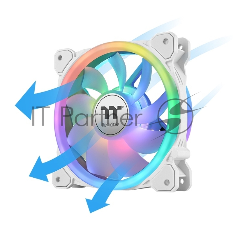 Вентилятор в корпус Thermaltake CL-F146-PL14SW-A SWAFAN 14 RGB Radiator Fan White TT Premium Edition 3 Pack/Fan/14025/PWM 500~2000rpm/Triple Riing/LED software control