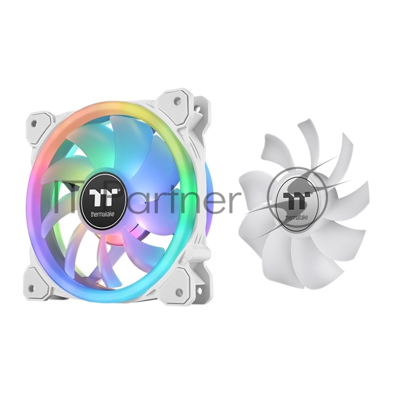 Вентилятор в корпус Thermaltake CL-F146-PL14SW-A SWAFAN 14 RGB Radiator Fan White TT Premium Edition 3 Pack/Fan/14025/PWM 500~2000rpm/Triple Riing/LED software control