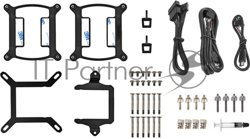 Жидкостная система охлаждения Thermaltake Floe Ultra 360 RGB/All-In-One Liquid Cooling System/Water Block 2.1inch LCD/Fan 120*3 /PWM 500~1500rpm/LED Software Control CWT