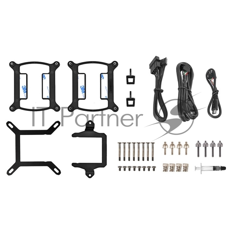 Жидкостная система охлаждения Thermaltake Floe Ultra 240 RGB/All-In-One Liquid Cooling System/Water Block 2.1inch LCD/Fan 120*2 /PWM 500~1500rpm/LED Software Control CWT