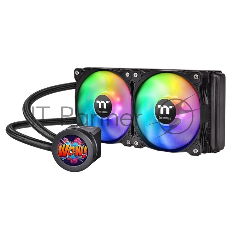 Жидкостная система охлаждения Thermaltake Floe Ultra 240 RGB/All-In-One Liquid Cooling System/Water Block 2.1inch LCD/Fan 120*2 /PWM 500~1500rpm/LED Software Control CWT