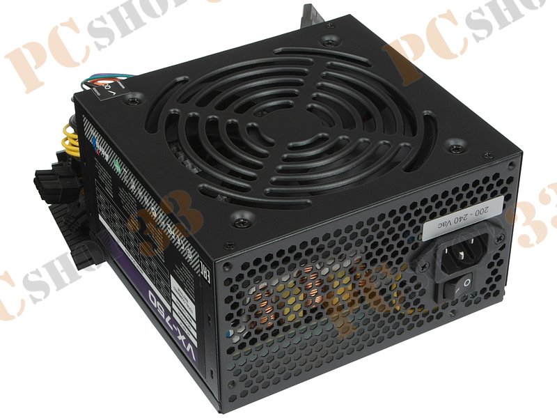 Блок питания 750Вт Aerocool VX-750 ATX12V V2.3 (20/24+4/8+6/8pin, вентилятор d120мм) + кабель питания EURO (1.1м)