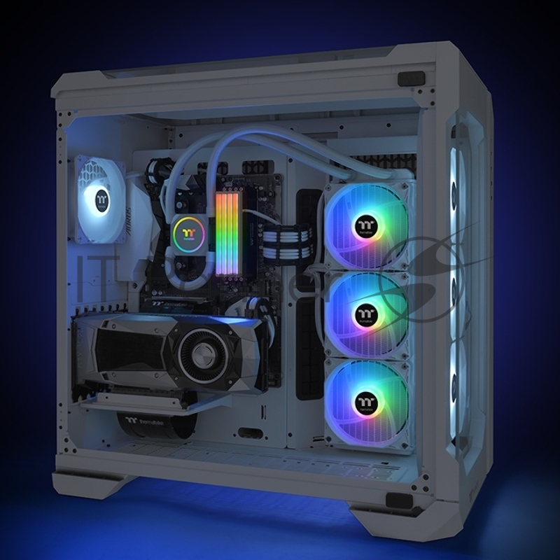 Жидкостная система охлаждения Thermaltake CL-W331-PL12WT-A Floe RC360 CPU&Memory AIO Liquid Cooler Snow Edition/All-in-one liquid cooling system/120 ARGB Fan*3/memory not include