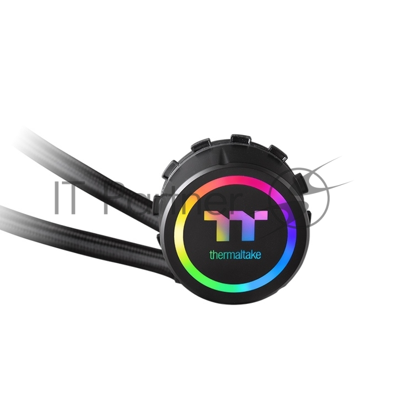 Жидкостная система охлаждения Thermaltake CL-W255-PL12SW-A Floe DX RGB 240 TT Premium Edition/All-In-One Liquid Cooling System/Braided Tube/Riing Duo