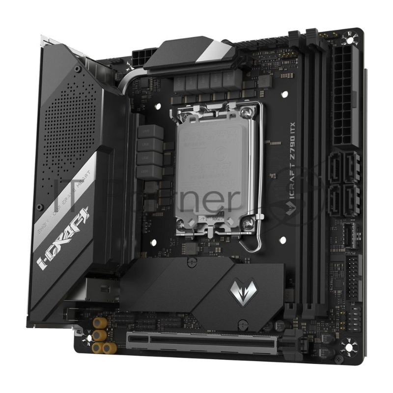 Материнская плата Maxsun MS-iCraft Z790ITX WIFI 1700, Z790, 2xDDR5, 1xPCIEx16,2xM.2, Front1xType-C,2xUSB3,3xUSB2, Rear1xType-C,4xUSB3,4xUSB2, 4xSATA3, 2,5GLan, HDMI+DP, Mini-ITX, RTL