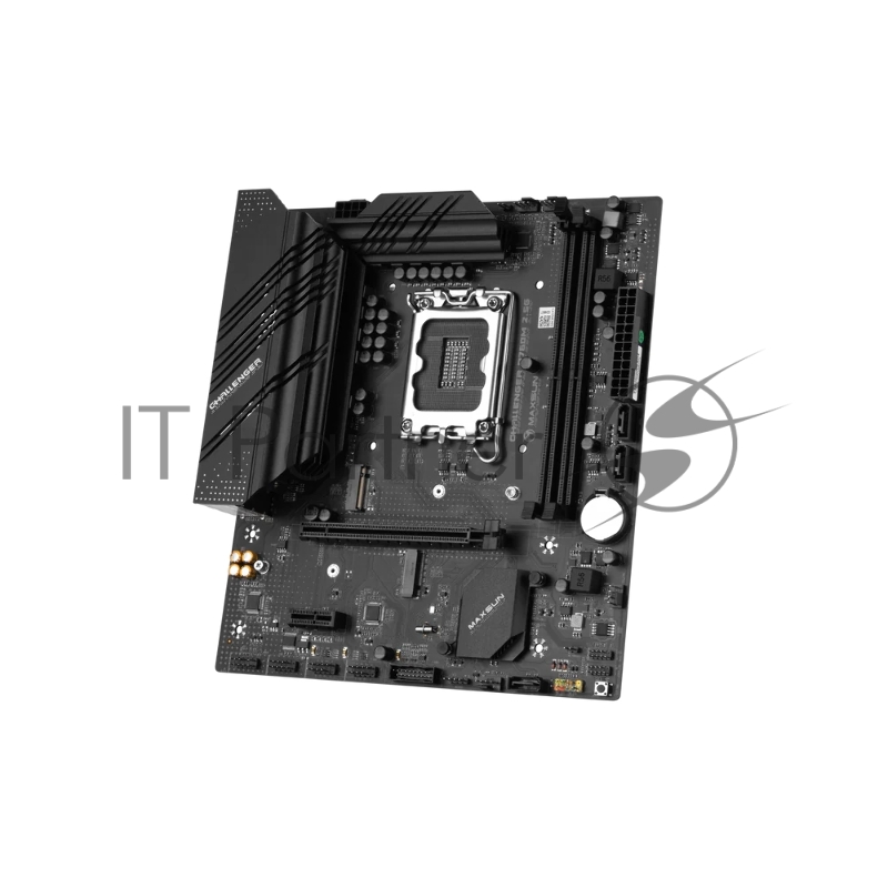 Материнская плата Maxsun MS-Challenger B760M 2.5G 1700, B760, 2xDDR4, 1xPCIEx16,1xPCIEx1,2xM.2, Front2xUSB3,4xUSB2, Rear4xUSB3,2xUSB2, 3xSATA3, 2,5GLan, VGA+HDMI, mATX, RTL