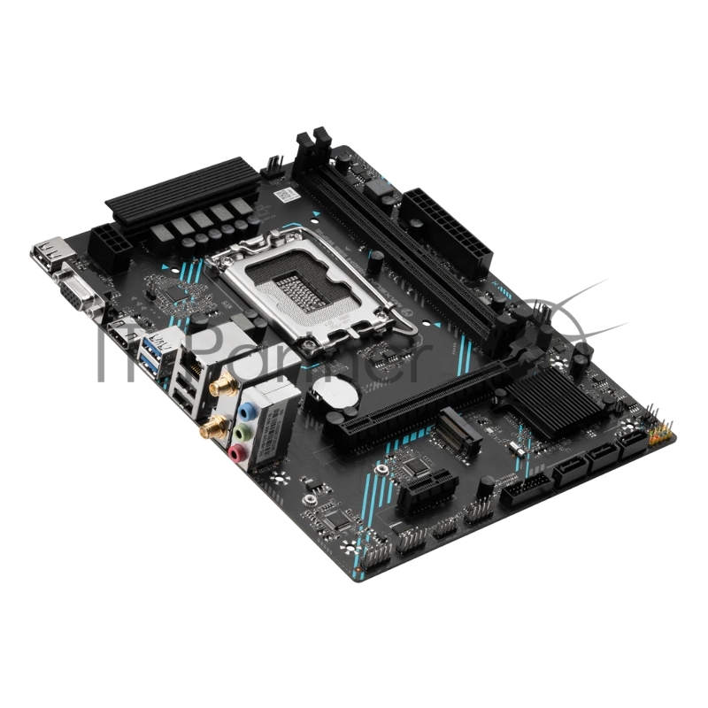 Материнская плата Maxsun MS-H610M 666 WIFI 1700, H610, 2xDDR4, 1xPCIEx16,1xPCIEx1,1xM.2, Front2xUSB3,2xUSB2, Rear3xUSB2,2xUSB3, 3xSATA3, 1GLan, VGA+HDMI, mATX, RTL