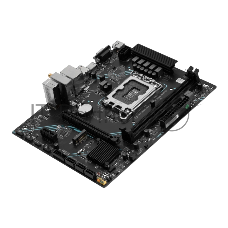 Материнская плата Maxsun MS-H610M 666 WIFI 1700, H610, 2xDDR4, 1xPCIEx16,1xPCIEx1,1xM.2, Front2xUSB3,2xUSB2, Rear3xUSB2,2xUSB3, 3xSATA3, 1GLan, VGA+HDMI, mATX, RTL