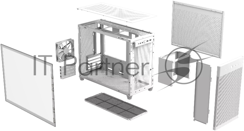 Корпус Asus AP201 PRIME CASE TG WHITE AP201/WHT/TG