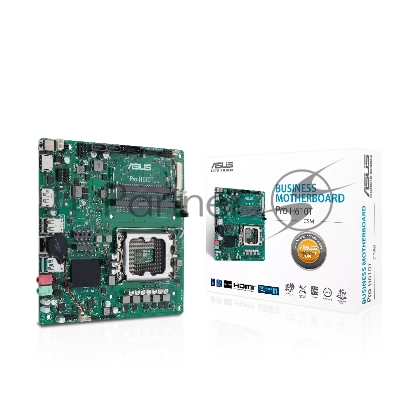 Материнская плата ASUS PRO H610T-CSM/LGA1700,H610,USB3.2, SATA,MB