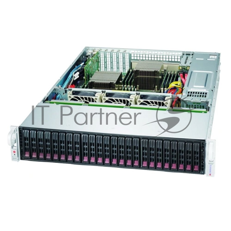 Корпус SuperMicro CSE-216BAC4-R1K23LPB 2U, LP, 20x 2.5-inch SAS3/SATA3 HDD/SSD and 4x NVMe/SAS3/SATA3 storage devices, w/o Expander, 2x 1200W