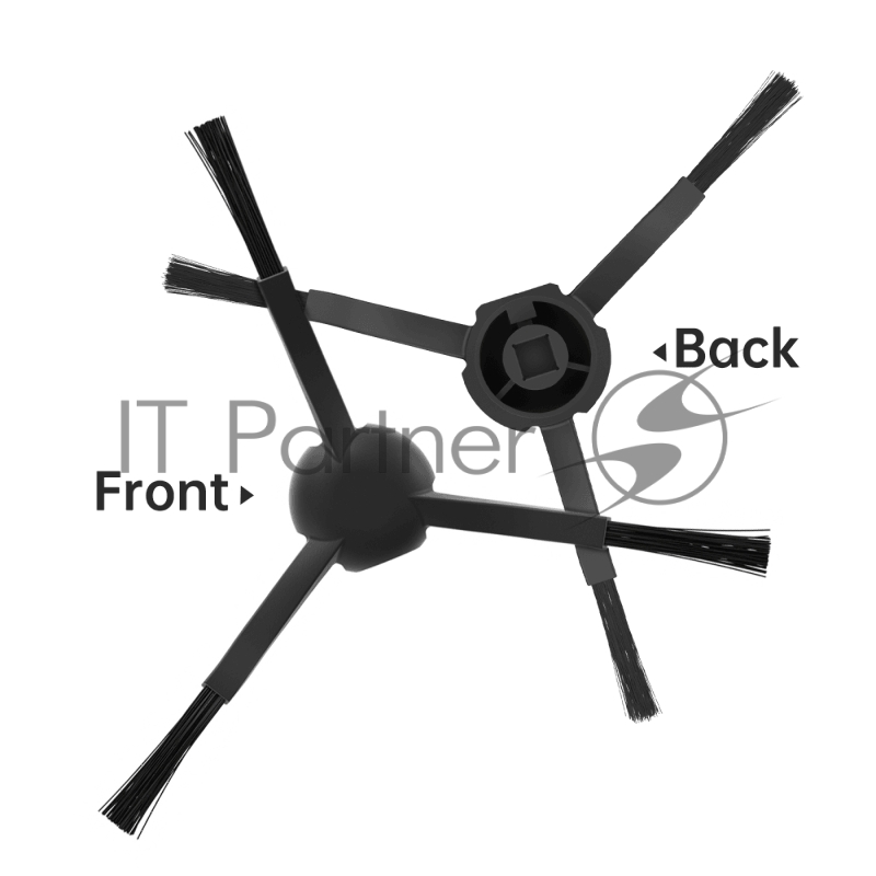 Боковая щетка (набор из 2 шт черных) для D9 Pro/D9Max/L10Pro (Black) (RSB2)