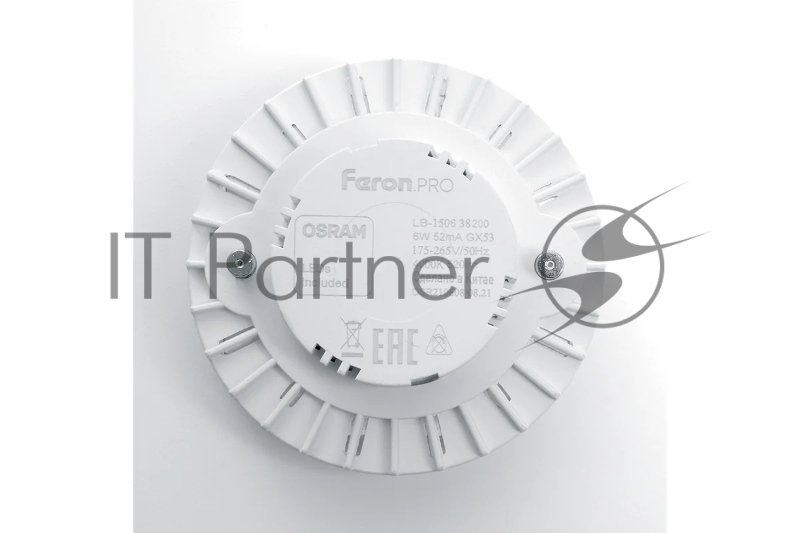 Лампа светодиодная LED 8вт GX53 дневной таблетка Feron.PRO