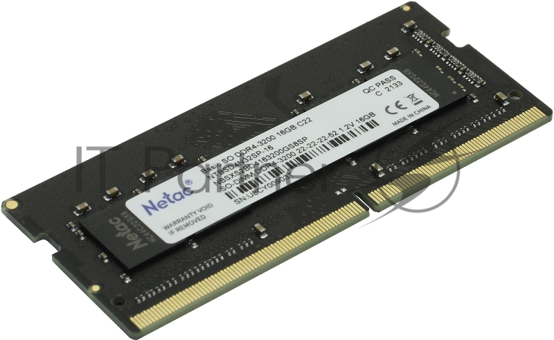 Модуль памяти SO-DIMM DDR4 Netac Basic 16GB 3200MHz CL22 1.2V / NTBSD4N32SP-16