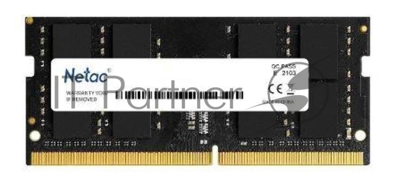 Модуль памяти SO-DIMM DDR4 Netac Basic 16GB 3200MHz CL22 1.2V / NTBSD4N32SP-16