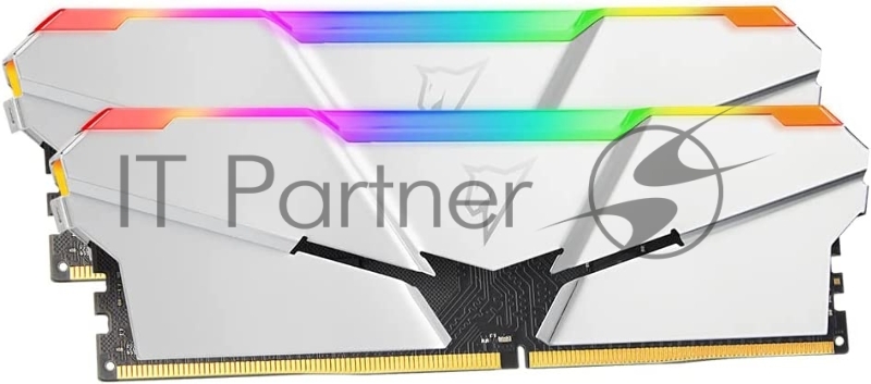 Модуль памяти DDR4 Netac Shadow RGB 16GB (2x8GB) 3600MHz CL16 1.35V / NTSRD4P36DP-16S / Silver / with radiator