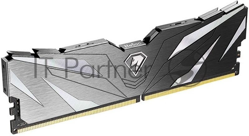 Модуль памяти DDR4 Netac Shadow II 16GB (2x8GB) 3600MHz CL18 1.35V / NTSWD4P36DP-16K / Black / with radiator