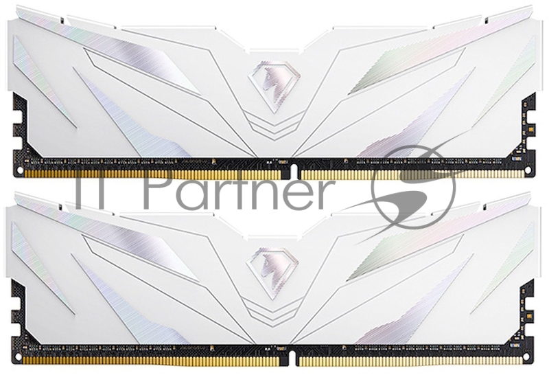 Память Netac 16Gb DDR4 3200Mhz DIMM (8Gbx2) PC25600, Shadow II NTSWD4P32DP-16W C16 White, с радиатором